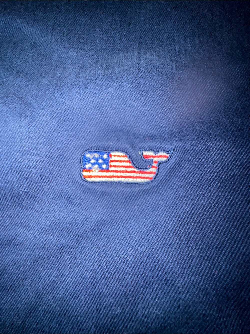 Vineyard Vines Shorts 32 Navy Blue American Flag Whale Embroidered-Patriotic